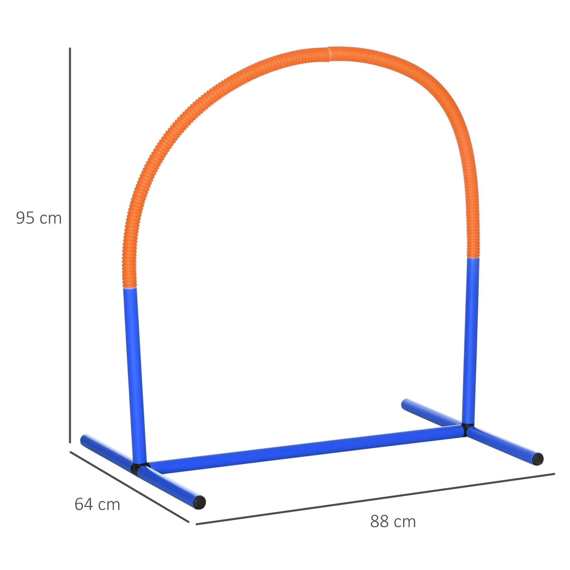 4PCs Portable Dog Agility Equipment Blue-2