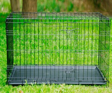 Folding Metal Dog Cage-1