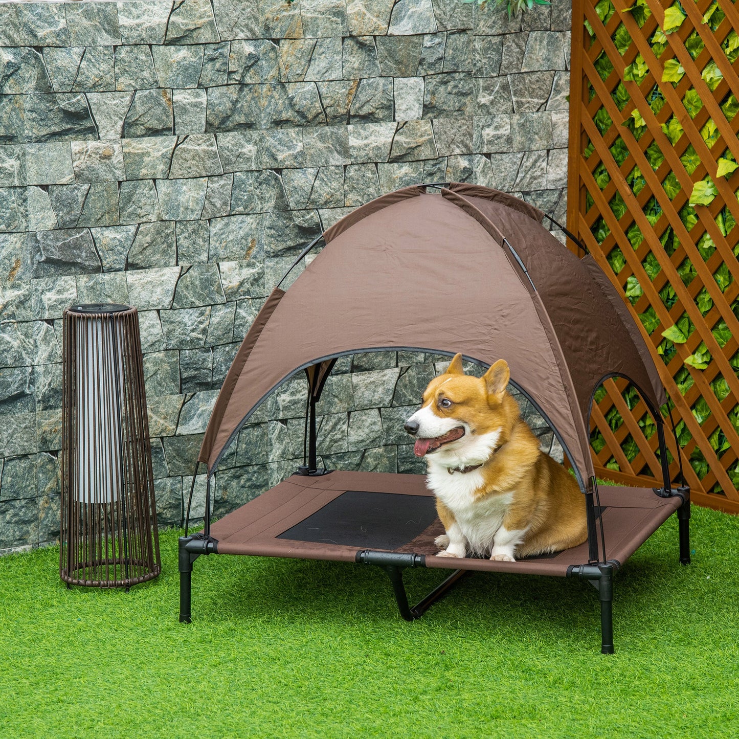 Pet Carrier Folding Cat Carrier Portable Dog Bag Soft Pet Crate w/ Cushion, 70 x 51 x 50 cm, Dark Blue-1