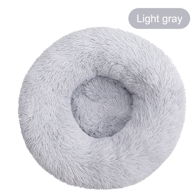 Soft Pet Dog Bed Round Winter warm Long Plush Dog House Cushion Cat Beds Mats Sofa for Samll large Dogs kennel Pet supplies-11